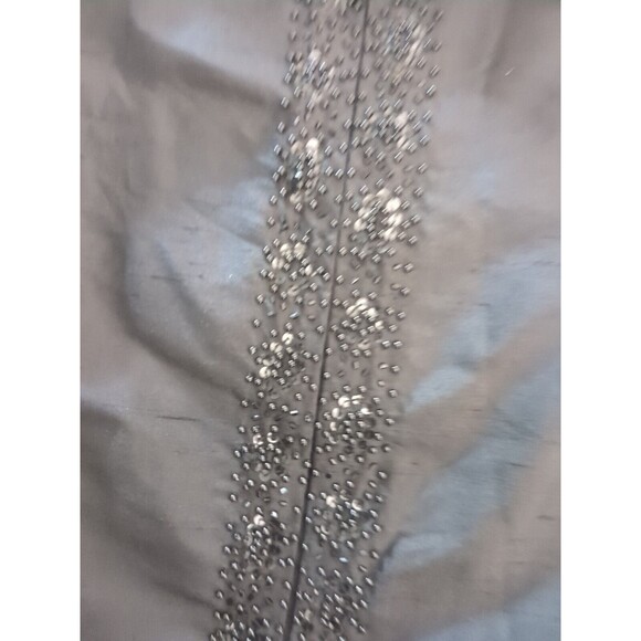 Bloomingdales Jacket Size 14 100% Black Silk Black Sequin Beads - Picture 8 of 11